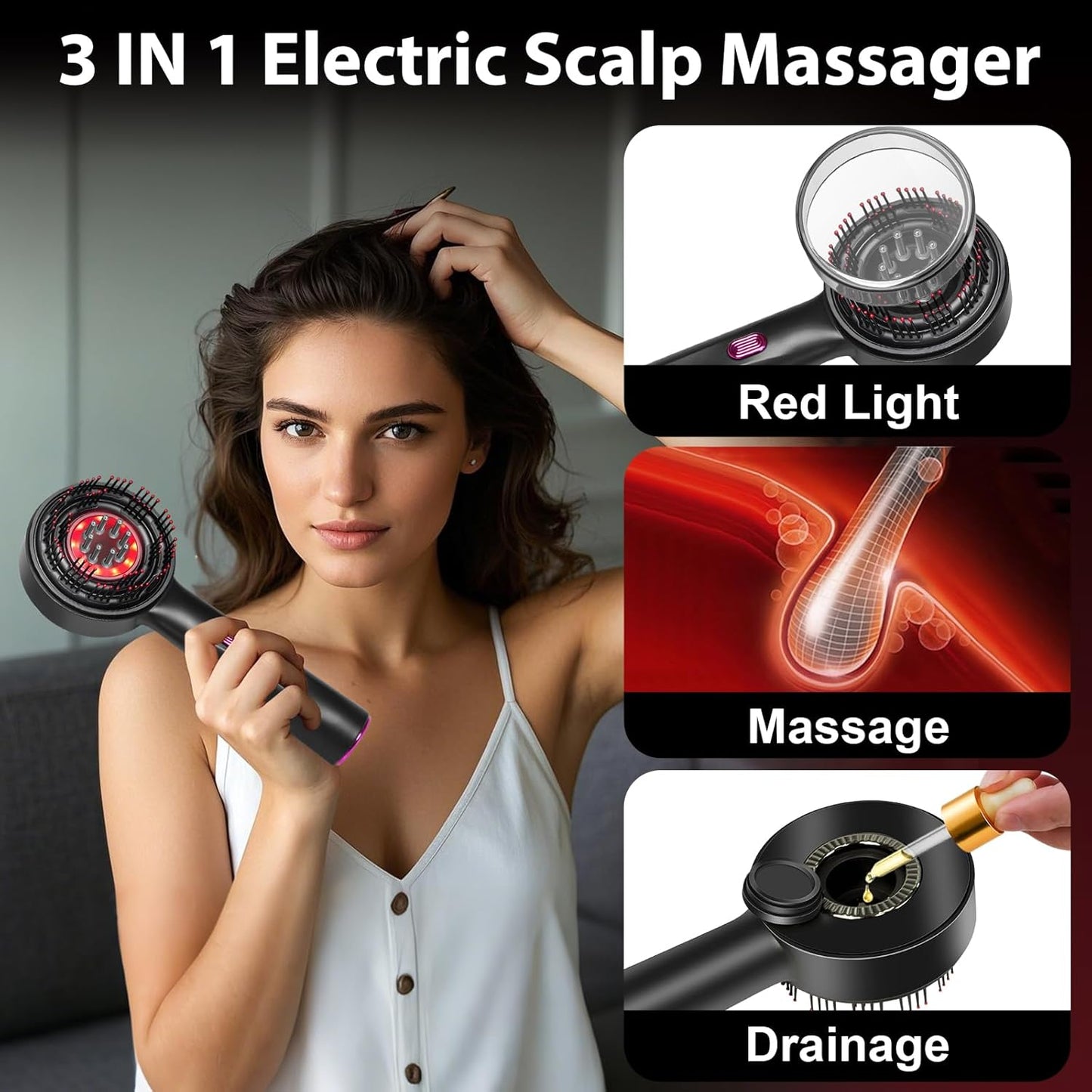 Laser Hair Growth Massager